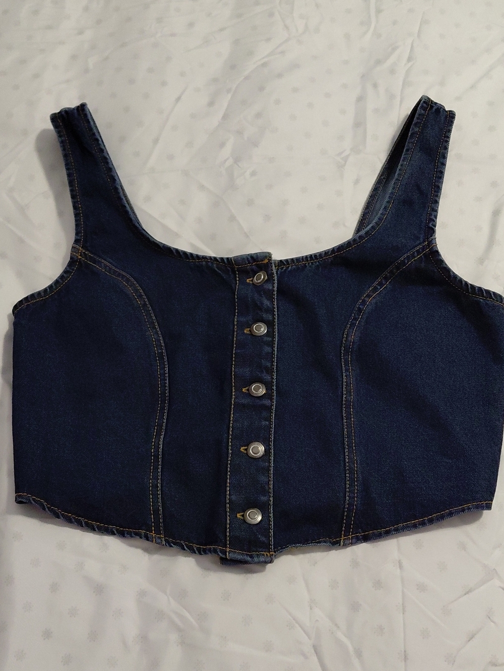 JAPNA STRETCHY BLUE JEAN VEST